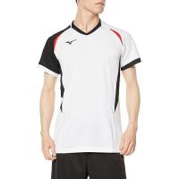 ราคา Mizuno Volleyball Wear Game Shirt Short Sleeve Sweat Absorption Quick Dry Junior V2Ma2112 White X Black Chinese Red... (44007970659)