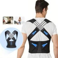 ราคา Back Brace Posture Corrector for Women & Men Back Lumbar Support Shoulder Posture Support for Improve Back Pain Relief (48752518167)
