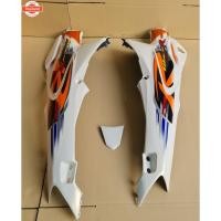 ราคา ชุดท้าย wave125r เวฟ125s ฝาข้างท้าย การถ ชุดสี แฟริ่ง เฟรมรถ wave125s สีดำ 3ชิ้น (44263702255)