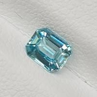 ราคา พลอย เพทายสีฟ้า พลอยเเท้. Natural Blue Zircon | 350฿ | 4.20 X 5.30 X 2.67 mm | BZ 3 (27724978975)