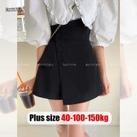 ราคา Plus Size✅กางเกงขาสั้นผู้หญิงสาวอวบ ไซส์ใหญ่ กางเกงกระโปรง กางเกงขาสั้นเอวสูงสาวอวบ มีซับใน ขากว้าง สีดำ ฤดูใบไม้ร่วง เกาหลี แฟชั่น Oversize พลัสไซส์ สาว อวบอ้วน ใส่ได้ (52558320332)