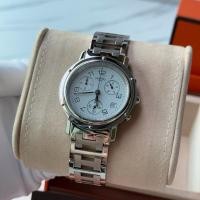 ราคา Hermes Clipper CL1.910 Chronograph White Dial King Size (28374038857)