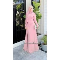 ราคา ชุดอิสลามใส่ออกงานต่างๆ ชุดเดรสมุสลิม รุ่นจินนี่เนื้อผ้าชีฟอง เดรสใส่รายอ เดรสยาว (24187922764)