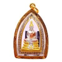 ราคา K264 หลวงพ่อโสธร วัดโสธร รุ่นกรมตำรวจ 80 ปี เนื้อ โลหะ 3K ขนาด 5x3 ซม. กรอบพระ ทองไมครอน ล้อมเพชร (25289531771)