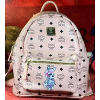 ราคา กระเป๋าเป้ MCM สีชมพูอ่อน หนังแท้ มือ2 งานลุ้นแท้ (22731337841)