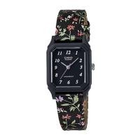 ราคา Casio Standard นาฬิกาข้อมือผู้หญิง สายหนัง/ผ้า รุ่น LQ-142LB-1B - สีดำ (1500539208)