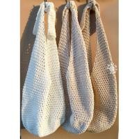 ราคา pmncrochet : กระเป๋าถักทรงย่าม ปรับสายได้ สไตล์วินเทจ เก๋ๆมินิมอล พร้อมส่งไม่ต้องรอถัก (8761870999)