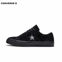 ราคา One Star รองเท้าผ้าใบหนังกลับสีดําทั้งหมดรองเท้าผู้ชายผู้หญิง 45ZU JCET VRWD (49459433275)