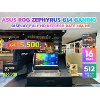 ราคา Asus ROG Zephyrus G 14 GAMING AMD Ryzen 7 5800HS Ram 16GB SSD 512GB GTX 1650 ครบกล่อง (52458471302)