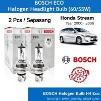 ราคา Honda Stream 2000-2006~ คู่ 12V 3000K BOSCH 60/55W ECO HALOGEN หลอดไฟไฟหน้ารถ (แสงสีเหลือง) (48205770001)