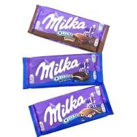 ราคา เยอรมันนําเข้า Milka Miaoka ช็อกโกแลตแซนวิชบด 92g เฮเซลนัทเนยโกโก้บริสุทธิ์ฟองดําของว่างของแท้20260315ขนมขบเคี้ยว20260318 (50407345909)