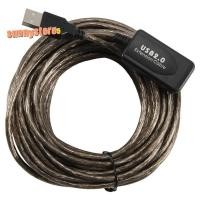 ราคา 10M USB 2.0 Extension Active/ Repeater 480 Active USB Extension Cable (57509617338)