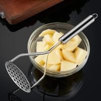 ราคา Stainless Steel Potato Masher Manual Fruit Vegetable Mud Press Food Crusher for Baby Complementary Food Kitchen Gadget (56159415069)