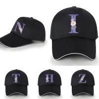 ราคา หมวกเบสบอล Unisex หมวกกันแดดกลางแจ้ง หมวกกันฝนป้องกันรังสียูวี หมวก Snapback หมวกสีดำสำหรับผู้ชาย หมวกดอกไม้สีม่วง (29709646243)