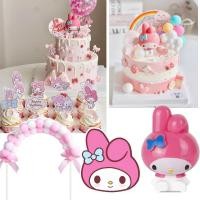 ราคา My Melody เค้ก Topper ของเล่นตุ๊กตา Cupcake ตกแต่ง สีชมพู Hello Kitty Sanrio เค้ก toppers (41811983920)