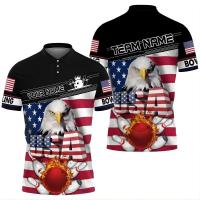 ราคา ใหม่ Baju Bowling ส่วนบุคคล - ออกแบบชื่อและทีมตามต้องการ - เสื้อกอล์ฟสไตล์พิธีกรรมอเมริกัน (53356057756)