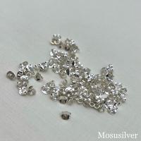 ราคา Mosusilver แป้นต่างหูเงินแท้ มีตราประทับ silver925 (25061271697)