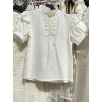 ราคา เสื้อแขนกุดคอระบายลูกไม้กระดุมหอยเชลล์ (46703936265)