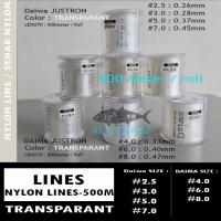 ราคา Daiwa JUSTRON Transparent / DAIMA JUSTRON Transparent / Nylon String 500 เมตร / JUSTRON String / JUSTRON Tasi (29105828279)