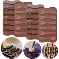 ราคา Palksky Hot Chocolate Spoon Molds - Candy Cane & Peppermint Silicone Molds for Hot Cocoa & Coffee (54709169835)