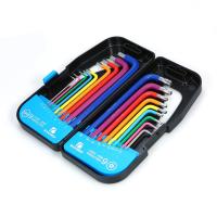 ราคา ซ็อกเก็ตประแจ 9 ชิ้น Multicolor L-Key Set Metric Hex Long Arm Ball End Hex Key Set Chrome Vanadium Steel เกรดอุตสาหกรรม Allen ชุดประแจ TOP (27513990728)