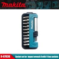 ราคา Makita D-67636 11 ชิ้นไขควงไฟฟ้าชุด Bit Phillips Slotted Hex Torq 1/4 หัวไขควงผสม (51758956670)