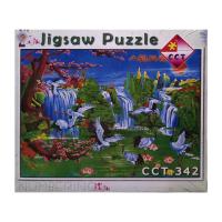 ราคา Jigsaw Puzzle ตัวต่อจิ๊กซอว์ 500 ชิ้น CCT.342 Landscapes วิวธรรมชาติ Animals Bird Flamingo รูปนกกระเรียน MagicLand6 (4744373383)
