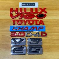 ราคา โลโก้ Hilux สติ๊กเกอร์ toyota Hilux vigo Champ 3.0 D4D E V G J สีแดง ราคาต่อชิ้น (16142056018)