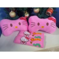 ราคา setหมอนรองคอ+ที่หุ้มเบลล์ในรถยนต์ลายคิตตี้Kitty (12020255737)