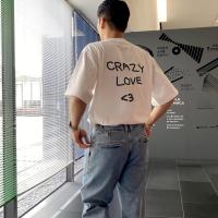 ราคา เสื้อยืด Oversize T-Shirt - CRAZY LOVE (27370798510)