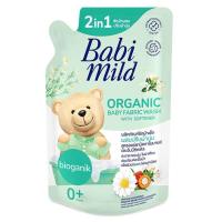 ราคา เบบี้มายด์ (Babimild) 2in1 ผลิตภัณฑ์ซักผ้าเด็กผสมปรับผ้านุ่ม สูตรออร์แกนิค(สีเขียว)1ถุง600มล. (3694169234)