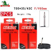ราคา 2PCS Kenda จักรยานยางใน 700X35/43C 700X45C อเมริกันวาล์วภาษาฝรั่งเศสคําวาล์ว 700C ขี่จักรยานจักรยานเสือภูเขายางบิวทิลยางยางอะไหล่ (57958997807)