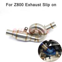 ราคา For Kawasaki Z750 Z800 Motorcycle Exhaust Slip on Modified Motorbike Mid Pipe Stainless Steel Conne (28043628531)