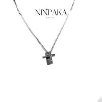 ราคา พร้อมส่งจากไทย!! สร้อยคอไม้กางเขน ชุบทองคำขาว ราคาถูก!!! (25612271120)