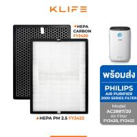ราคา พร้อมส่งอะไหล่ไส้กรอง เครื่องฟอกอากาศ Philips AC2887/20 Series2000 ไส้กรองHEPA รุ่น FY2420 FY2422 กรองฝุ่น ขจัดกลิ่นอับ (23337185549)