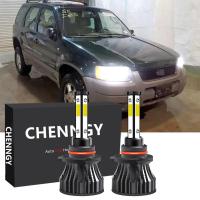 ราคา สําหรับ Ford Escape 2001 ถึง 2004 (โคมไฟหัว) - หลอดไฟหน้า LED 6000K 12V-32V สีขาวสว่าง Qty 2 (29203461735)