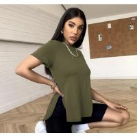 ราคา Shein ชายเสื้อหน้าสั้นหลังยาว‍♀️ (19063095176)
