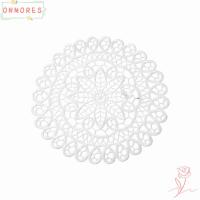 ราคา ONMORES ผ้าปูโต๊ะ, เย็บปักถักร้อยลูกไม้ฉนวนรอบลูกไม้ Coaster, Nordic สไตล์ Hollow สีขาวเฟอร์นิเจอร์ตกแต่งผ้าเช็ดปาก Placemat จัดเลี้ยงตกแต่ง (47358427946)