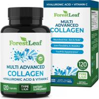 ราคา เม็ดคอลลาเจนForestLeaf.Multi+กรดไฮยาลูโรนิก+.+วิตามินซี|อาหารเสริมสำหรับผิว youthful ลดริ้วรอย|.120แคปซูล (52457862939)