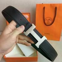 ราคา HERMES222 เข็มขัดหนังแท้สไตล์ใหม่ชั้นแรกเข็มขัดหนังวัวจดหมาย (55959760120)