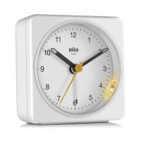 ราคา BRAUN นาฬิกาปลุกอะนาล็อก สีขาว มีฟังก์ชัน snooze และไฟ เคลื่อนไหวด้วยควอตซ์แบบเงียบสงบ (27841909380)