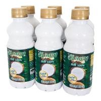ราคา โปรโมชัน! อัมพวา กะทิขวด 250 มล. x 6 ขวด Ampawa Coconut Milk 250 ml x 6 bottles (18430615035)
