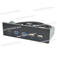 ราคา A51I 5.25 Inch Usb3.1 Gen2 Front Panel Usb Hub 2 Ports Usb3.0+2 Ports Usb2.0+1 Port Type-C with Typ (42628363056)