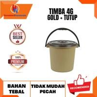 ราคา READY TO SHIP - ถังพลาสติก / ถังทอง 4G / ถังพลาสติก 4G GOLD TIMBO + ถังพลาสติก 4G + ถังพลาสติก + ถังพลาสติก (57255009181)