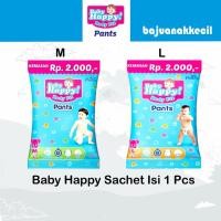 ราคา Baby Happy Sachet SML XL Body Fit Pants ผ้าอ้อมกางเกงผ้าอ้อมเด็กเนื้อหา 1 ชิ้น (43505799771)