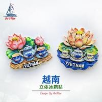 ราคา โลตัสเวียดนามใบบัวสติกเกอร์แม่เหล็กตู้เย็นสีฟ้าและสีขาว 3ง เรซิ่นทําด้วยมือแม่เหล็กตู้เย็นสติกเกอร์ของที่ระลึกสร้างสรรค์ตกแต่งบ้าน (40779417488)