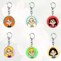ราคา พวงกุญแจอะคริลิค Disney Princess Elsa Rapunzel Snow White Cinderella Ariel เครื่องประดับน่ารักสําหรับห้อยกระเป๋าเป้สะพายหลังและกระเป๋าเป็นของขวัญ (50458734332)