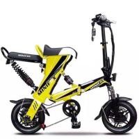 ราคา จักรยานไฟฟ้า MINIFOX ขนาด12 นิ้ว พับได้ สีเหลือง (2012595550)