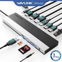 ราคา Wavlink 11-in-1 USB-C Triple Display MST Docking Station พร้อม 85W Power Delivery 4K HDMI UMD08 (27673771052)