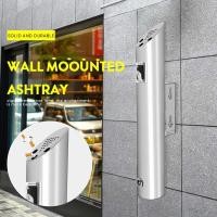 ราคา 2L Outdoor Creative Wall-mounted Ash Tray 304 Stainless Steel Ashtray For Smoking Area Toilet Stora (40077346154)